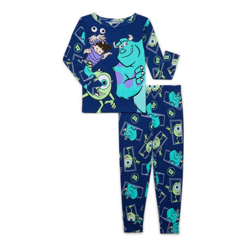 Monsters Inc Toddler Long Sleeve Top and Pants Pajama Set, 2-Piece, Sizes 12M-5T