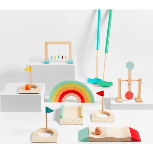Wonder & Wise by Asweets Good Wood Kids Mini Golf Set