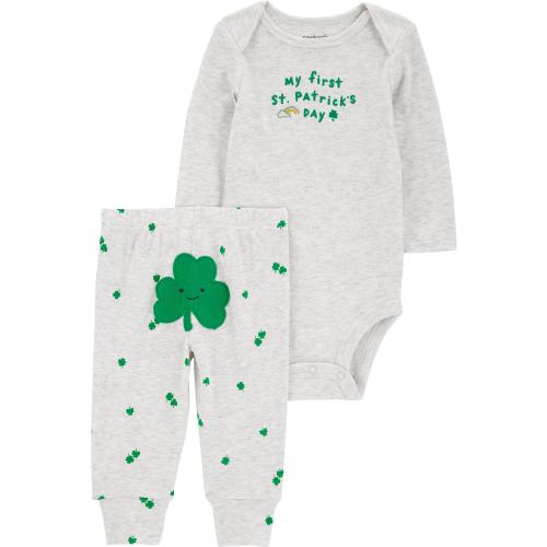 Carter's Child of Mine Baby Unisex St. Patrick's Day Outfit Set, 2-Piece, Sizes Newborn-12 Months