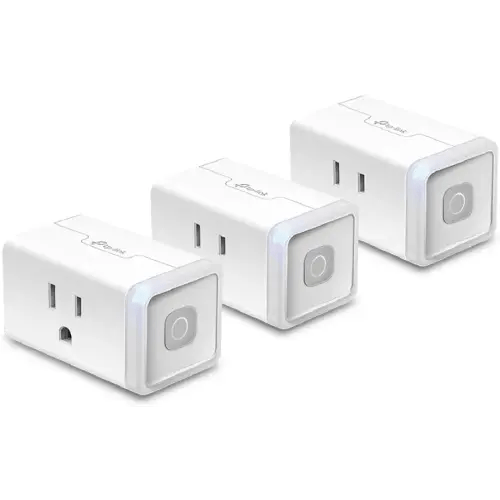 Kasa Smart Plug HS103P3, Smart Home Wi-Fi Outlet Works with Alexa, Echo, Google Home & IFTTT, No Hub Required, Remote Control,15 Amp,UL Certified, White, 3 Count (Pack of 1)