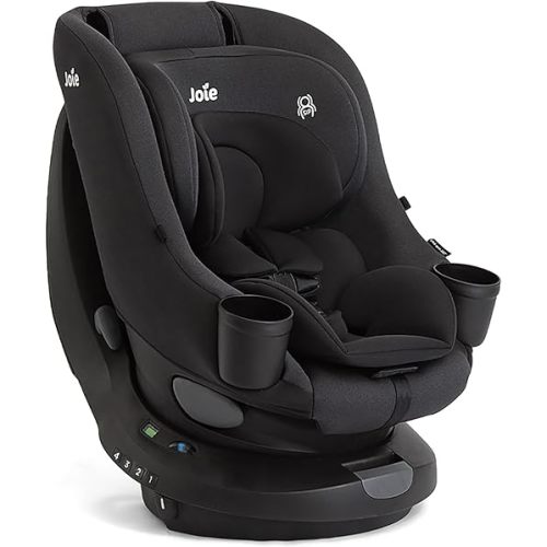 Chili Spin 360 2-in-1 Rotating Convertible Car Seat with a 360 Spin and Easy Installation - Lower Anchor Attachment or Vehicle Belt Installation (Shale)
