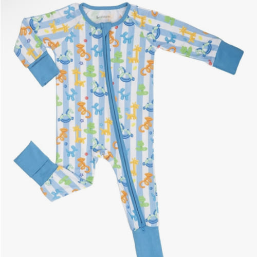 LollyBanks Baby Pajamas, 2-Way Zipper Infant Romper, 95% Viscose Made from Bamboo and 5% Spandex, Baby Sleepers