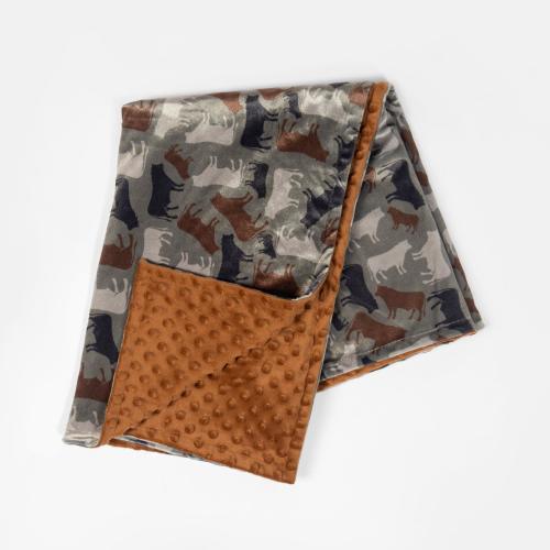 Cow Camo™ Minky Baby Blanket