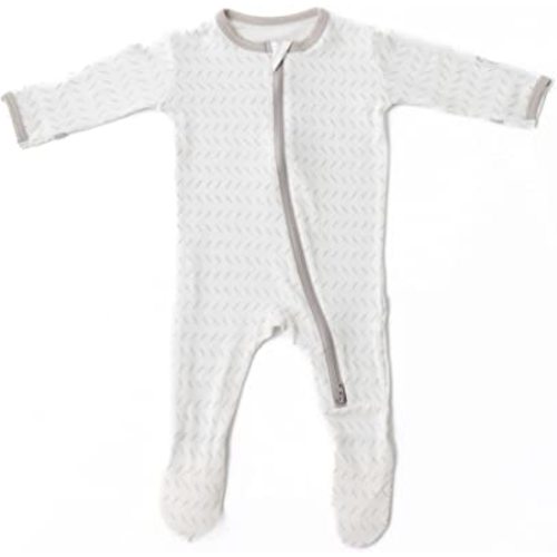 Bamboo Little Soft Baby Bamboo Footie Pajamas, Zipper Closure, 0-24 Months