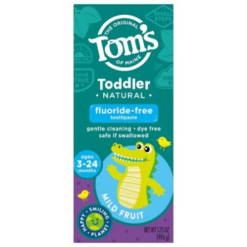 Tom's of Maine Mild Fruit Natural Toddler Training Toothpaste - 1.75oz