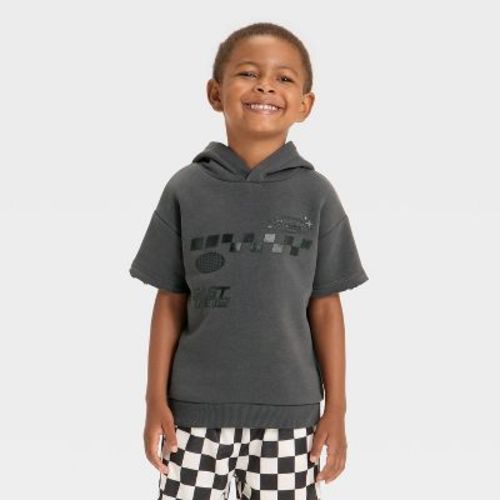 Grayson Mini Toddler Boys' Racing Hoodie T-Shirt - Gray