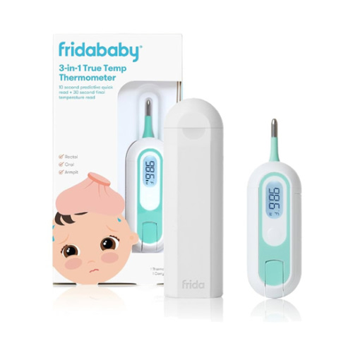 Frida Baby 3-in-1 Rectal, Underarm & Oral Thermometer for Kids, Digital Baby Thermometer for Infants, Toddlers, & Kids, FSA/HSA Eligible