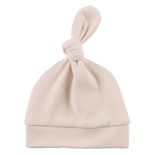 JANGANNSA Newborn Baby Hat Infant Baby Boys Beanie Top Knot Stretchy Hats for Girls 100% Organic Cotton