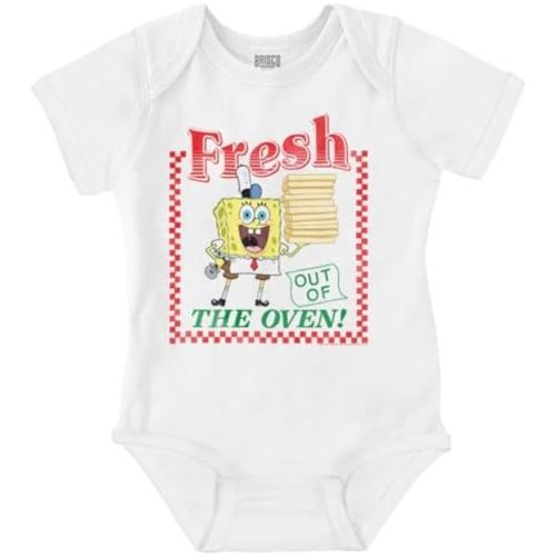 Brisco Brands SpongeBob Fresh Krusty Krab Pizza Baby Romper Boys or Girls