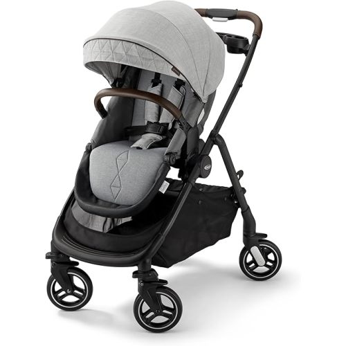 Graco Premier Modes Merge Stroller, Featuring EZ Spin Wheels That Move Like a Roller Bag, Midtown