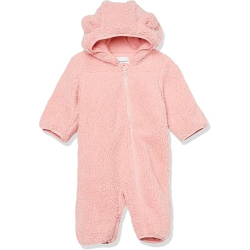Amazon Essentials Unisex Babies' Sherpa Fleece Bunting Suit