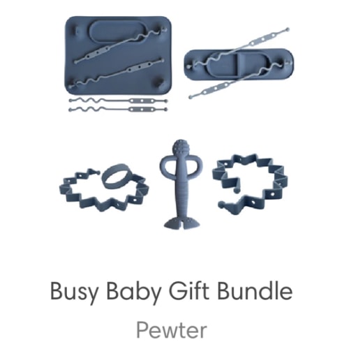 Busy Baby Gift Bundle - pewter