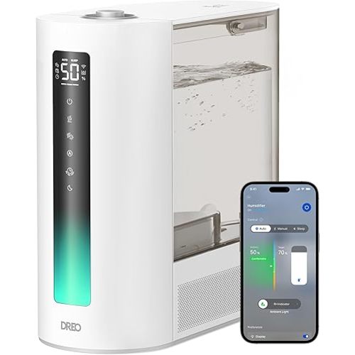 DREO 6L Smart Humidifiers for Bedroom, Warm & Cool Mist for Large Room