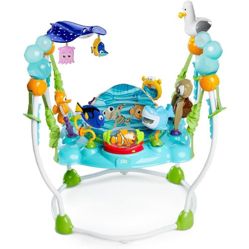 Bright Starts Disney Baby Finding Nemo Sea of Activities Baby Activity Center Jumper with Interactive Toys, Lights, Songs & Sounds, 6-12 Months (Blue)