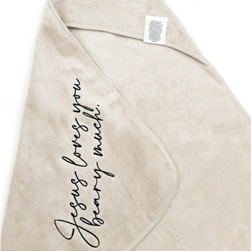 Jesus Loves You Beary Much Towel – AmorClothingCo.