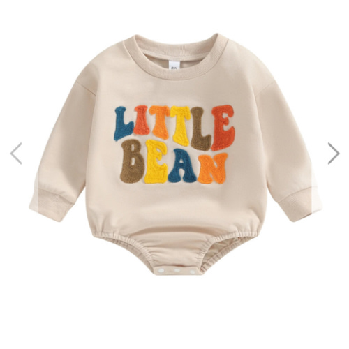 LITTLE BEAN Long-Sleeve Onesie - Hazel & Bo