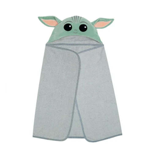 Lambs & Ivy Star Wars the Child/Baby Yoda Hooded Bath Towel
