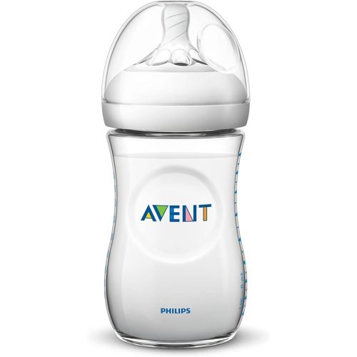 Philips AVENT Natural Baby Bottle, Clear, 9oz, 2pk, SCF013/27