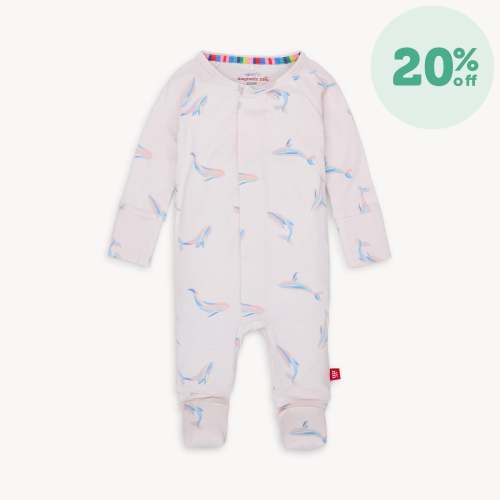 i whale always love you RightFit™ magnetic grow with me convertible coverall