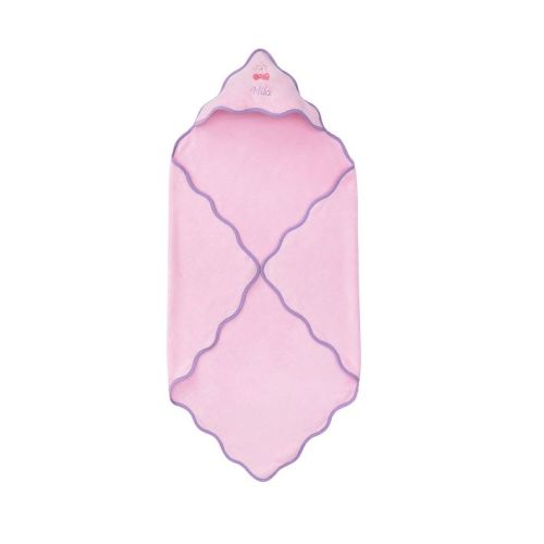 Stoney Clover Lane Cherry Scallop Baby Hooded Towel