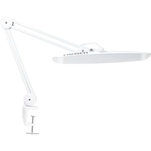 Neatfi XL 2,200 Lumens LED Task Lamp, 24W Super Bright Desk Lamp, 117 Pcs SMD LED, 4 Level Brightness, Dimmable, Task LED Light for Home, Office, Workbench (Non-CCT, White)
