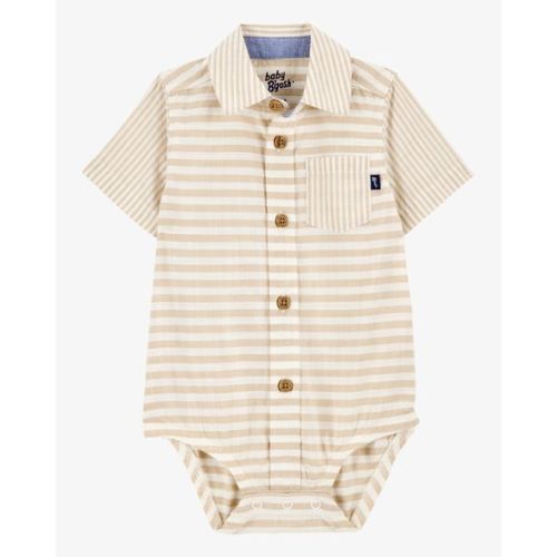 Baby Striped Button-Front Bodysuit - OshKosh | Carter's