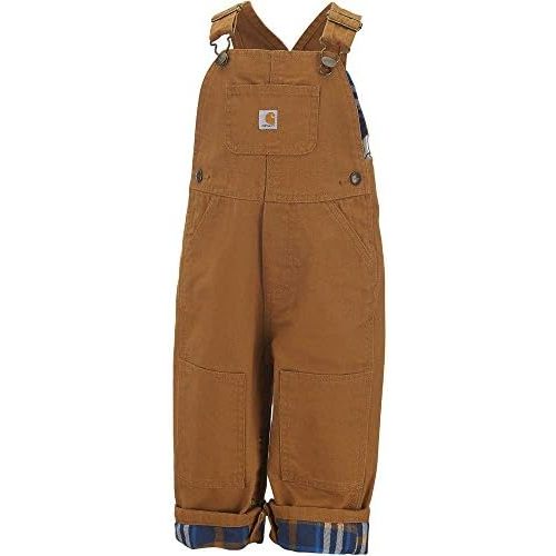 Carhartt Baby Boys' Canvas Overall Flannel Lined