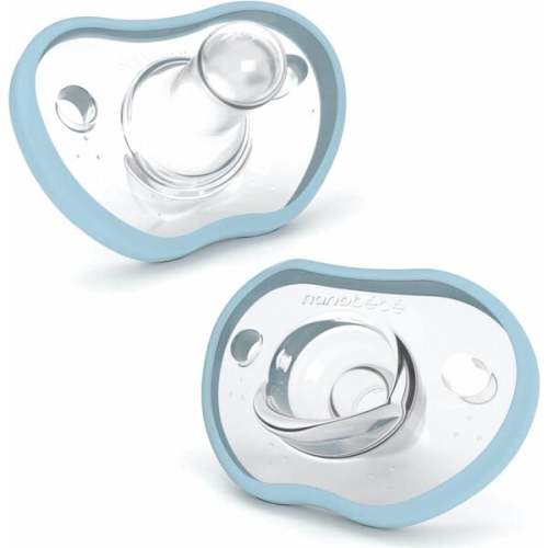 Flexy Pacifier - 0-3m 2pk, Sky - Nanobebe | Maisonette