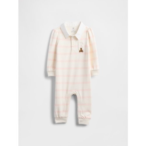 Baby VintageSoft Varsity Bear Logo One-Piece | Gap
