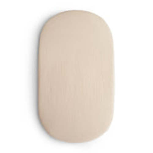 Mushie Extra Soft Baby Bassinet Muslin Crib Sheet in Fog