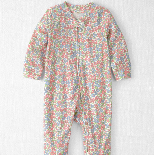 Baby Girl Organic Cotton Sleep & Play Pajama in Spring Floral - Little Planet | Carter's