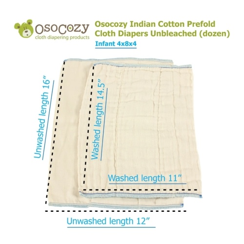 Soft & Absorbent OsoCozy Prefold Cloth Diapers - Buy Now! – ClothDiaper.Com