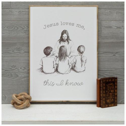Jesus Love Me Wood Wall Decor