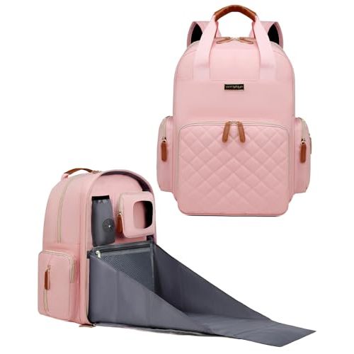 WITSTEP Diaper Bag Backpack with Changing Station, Baby Diaper Bag Organizer for Moms Dads Large Baby Changing Bags