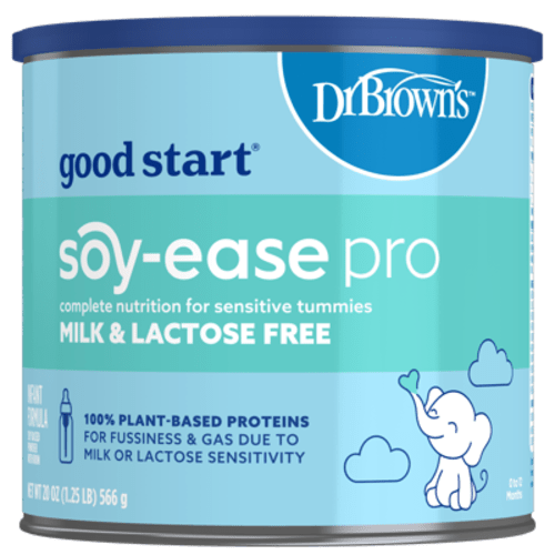Good Start, Dr. Brown's Soy-ease Pro Baby Formula Powder, for Sensitive Tummies, Dairy Free and Lactose Free for Fussiness and Gas, Non-GMO, 20 oz