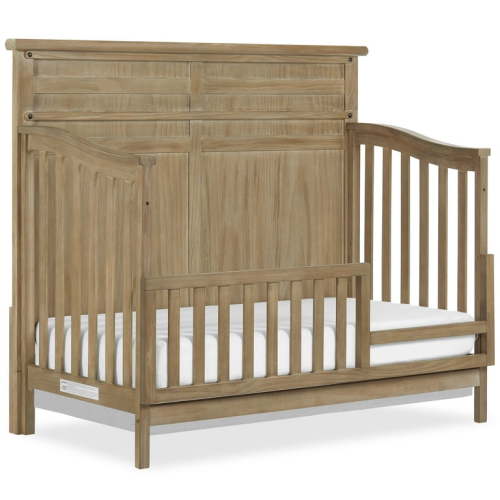 Evolur Andorra Convertible Crib Toddler Guard Rail I Full Assembly I Lasting Quality, Barnwood