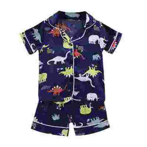 Gunia Boys Pajamas Set Dinosaur T Shirt Shorts Clothes Homewear Nightwear Breathable 5-6 Years