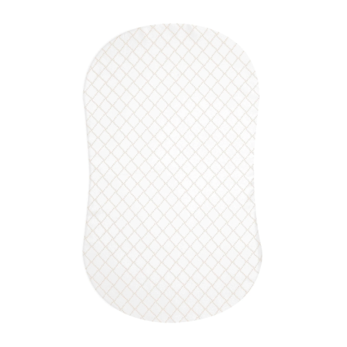 HALO - BassiNest Fitted Sheet 100% Cotton | Nautical Net - cream/gray