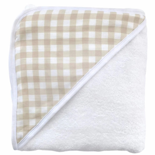 Gingham - Baby Hooded Towel – Dear Perli
