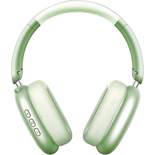 Y01 Wireless Over Ear Headphones, Noise Canceling Bluetooth 5.3 Headphones with Microphones,Hi-Res Audio,48H Playtime,Foldable,Breathable Soft Earpads for iOS/Android/Samsung/PC-Green