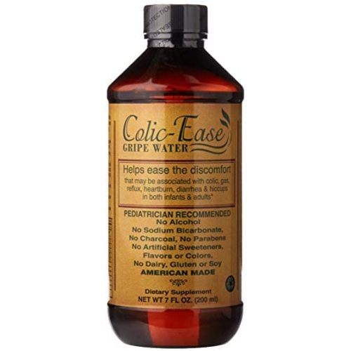 Colic-Ease Gripe Water, Colic Relief for Newborns, Baby Essentials, Newborn Essentials, Gas Relief, Calm Upset Stomach, Acid Reflux, Hiccups - 7 OZ