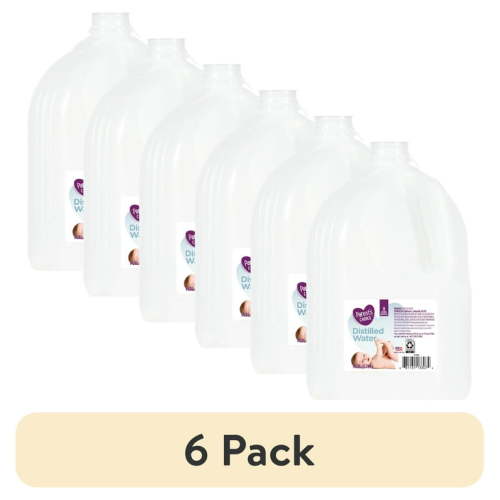 (6 pack) Parent's Choice Distilled Water, 1 Gallon