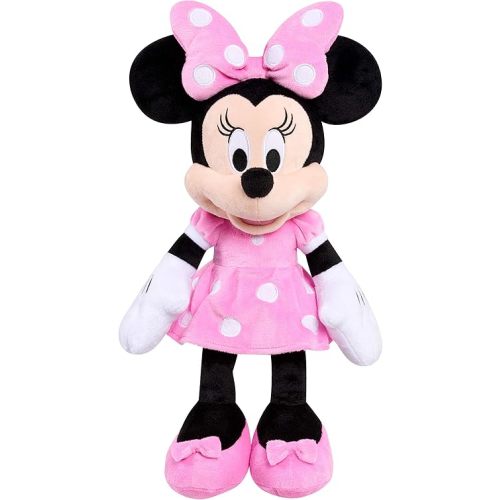 Disney Junior Mickey Mouse Large Plush Minnie Mouse, Officially Licensed Kids Toys for Ages 2 Up by Just Play