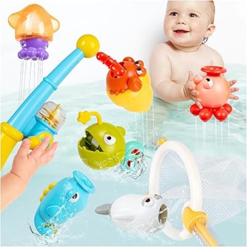 Mold Free Magnetic Fishing Game Bath Toys for Kids Ages 4-8 - Sea Ocean Animals Bathtub Toy for Toddlers Baby Kids Infant,Perfect Bathroom Pool Water Toys Gifts for Boys & Girls Ages 3-5 Years Old