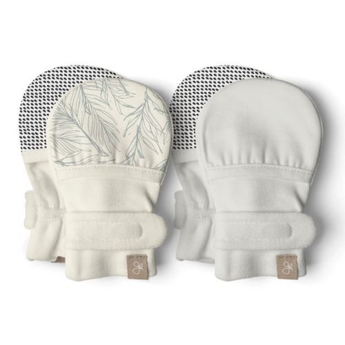 Goumi Stay On Baby Mitts - Sandstone 0-3m