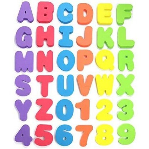 Click N’ Play 36 Piece Play Set of Bath Foam Letters & Numbers