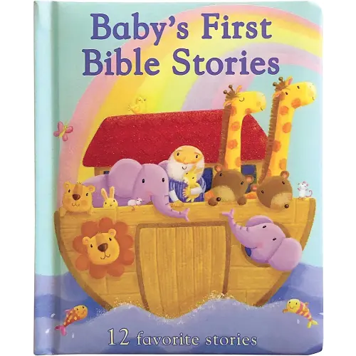 Baby's First Bible Stories Padded Board Book - Gift for Easter, Christmas, Communions, Newborns, Birthdays, Beginner Bible (Little Sunbeams)