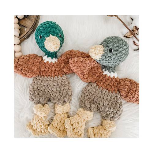 Mallard Duck Snuggler Lovey, Soft Toys for Newborns, Duck Nursery Decor, Hunting Themed Nursery, Baby Cuddle Blanket, Outdoor Nursery Decor