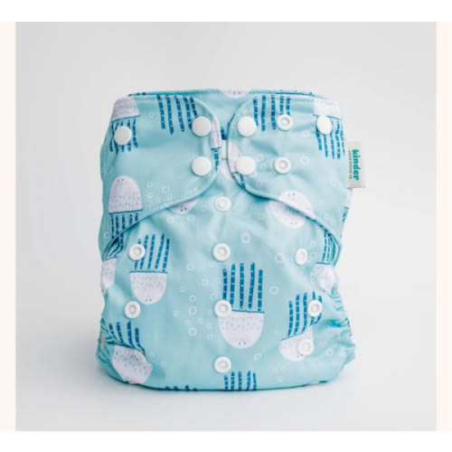 Jelly Jive: Essentials Pocket Cloth Diaper with Athletic Wicking Jersey, Grows with your Baby