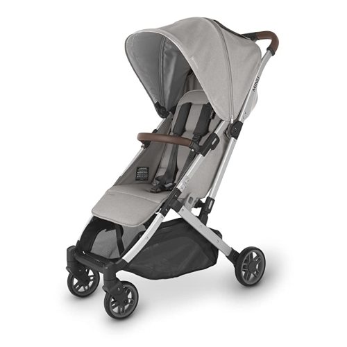 MINU V2 Stroller-Stella (Grey mélange/Silver/Chestnut Leather) - STELLA
